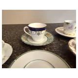 Set of 4 Assorted Vintage Demitasse Cup and Saucer Sets - Royal Doulton, Weimar, Limoges, Avon