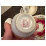 Set of 4 Assorted Vintage Demitasse Cup and Saucer Sets - Royal Doulton, Weimar, Limoges, Avon