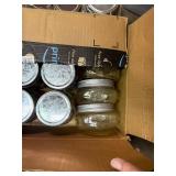 Collection of Assorted Canning and Mason Jars with Lids