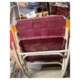 Set of 2 Vintage Folding Chairs Assorted Colors