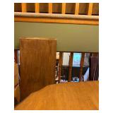 Antique Wooden Dining Table with 4 Chairs and 18-Inch Leaf