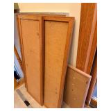 Lot of 4 Cork Bulletin Boards Assorted Sizes with Wood and Metal Frames