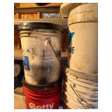 Group of Used Plastic Utility Buckets Assorted Brands and Sizes