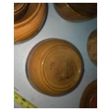 Collection of Hand-Turned Wooden Bowls and Plates