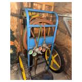Oxy-Acetylene Welding Cart with Hoses, Regulators, and Torch