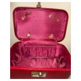 Set of 4 Vintage Train Case Suitcases Assorted Colors