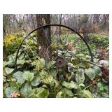Antique Steel Wagon Wheel with Spokes