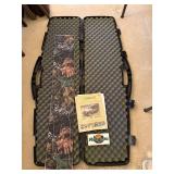 Flambeau Hard Rifle Case with Allen Camo Soft Gun Sleeve and Accessories
