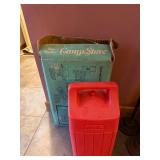Coleman Two Burner Camp Stove with Original Box and Red Carry Case