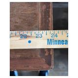 Vintage Wood Console AM Radio and Record Player Cabinet