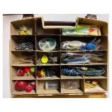 Fenwick 40 Tackle Box with Assorted Fishing Lures and Accessories