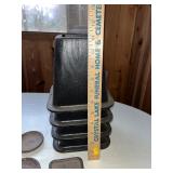 Lot of furniture risers and two sets of furniture floor protectors