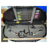 Compound Bow with Camo Finish in Hard Case and 12 Arrows