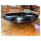 Vintage Depression Glass and Art Glass Dish Collection - Pink, Green, Amber, and Black