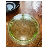 Vintage Depression Glass and Art Glass Dish Collection - Pink, Green, Amber, and Black