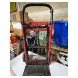 Heavy Duty Red Hand Truck with Folding Extension and Mesh Back