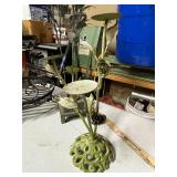 Set of 3 Vintage Metal Plant Stands Candle Holders Ornate Designs