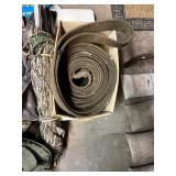 Archery Hunting and Outdoor Accessory Lot with Bag, Tree Seat, Arrow Stop Target, and Gear