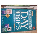 Collection of Books and Harmonica Including Field Guide, Gardening, and Travel