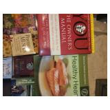 Collection of Books and Harmonica Including Field Guide, Gardening, and Travel