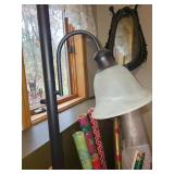 71-Inch Two-Light Floor Lamp with Frosted Glass Shades