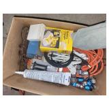 Mixed Toolbox Lot with Hand Tools, Electrical Cords, and Accessories