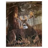 Set of 2 James Kennedy Wildlife Art Prints - Signed Deer Scenes