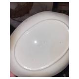 Vintage Serving Platter and Tray Set with Glass and Porcelain Pieces