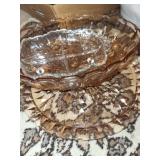 Vintage Serving Platter and Tray Set with Glass and Porcelain Pieces