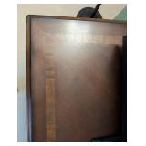 Wooden Media Console Cabinet with Three Doors and Shelving