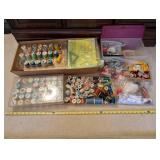 Large Sewing Supplies Collection with Thread, Notions, and Vintage Tins