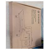 Quilting and Sewing Supply Lot with Wool Pressing Mat, Singer Quilting Table, Storage Cases and Thread Rack