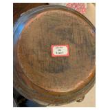 Brazilian Handcrafted Pottery Vessel with Handles and Geometric Designs