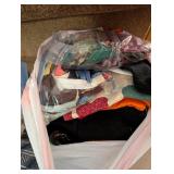 Assorted Fabric, Linens, Lace, and Craft Textiles Lot