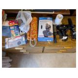 Personal Care and Wellness Lot: Wrist Brace, Neck Heating Pad, Hair Dryer, and Accessories