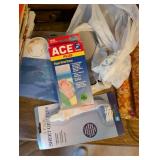 Personal Care and Wellness Lot: Wrist Brace, Neck Heating Pad, Hair Dryer, and Accessories