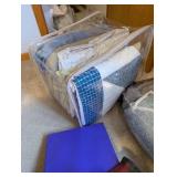 Collection of Baby Blankets and Plush Bears including GUND Wooly Bear