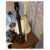 Collection of 3 Table Lamps with Shades and Adjustable Clip-On Lamp