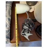 Collection of 3 Table Lamps with Shades and Adjustable Clip-On Lamp