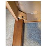 Pair of Wooden Side Tables with Inlaid Tops