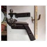 Set of 2 Trailer Hitch Ball Mounts each with 2 Inch Balls