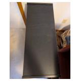 Set of 2 Wood Bookcases Black and Brown Finish