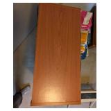 Set of 2 Wood Bookcases Black and Brown Finish