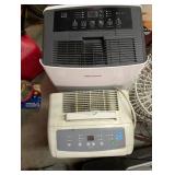 Lot of 2 Dehumidifiers Hisense DH70KP1WG and Soleus Air GL-DEH-30-1 with Coleman Cooler