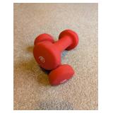 Pair of 3 lb Neoprene Coated Dumbbells
