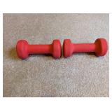 Pair of 3 lb Neoprene Coated Dumbbells