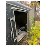 Enclosed Black Cargo Trailer with Minnesota Permanent Registration 3000 GVW