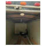 Enclosed Black Cargo Trailer with Minnesota Permanent Registration 3000 GVW