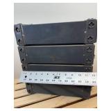 Vintage metal snap-on stacked storage with four drawers