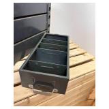 Vintage metal snap-on stacked storage with four drawers